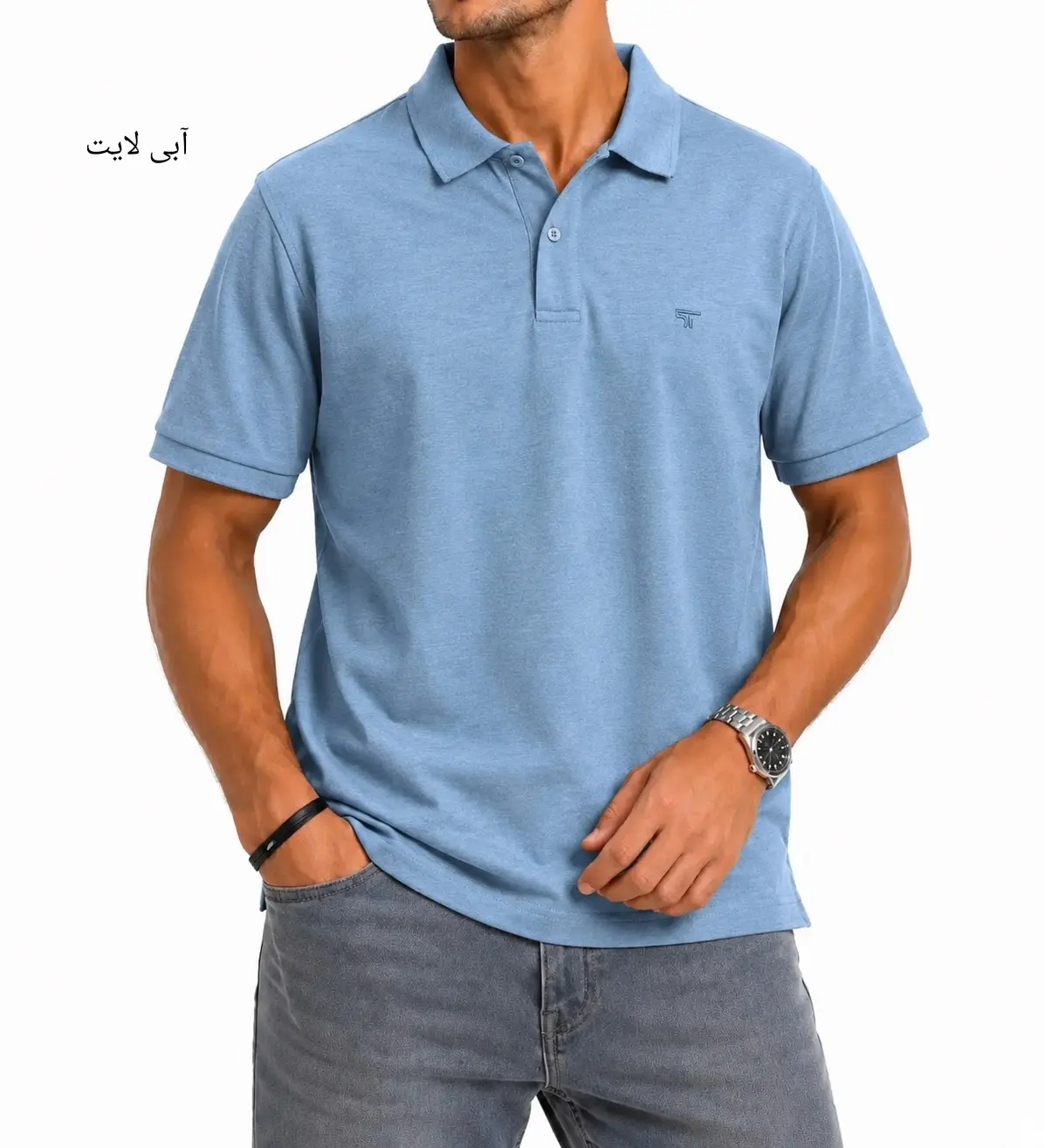 تیشرت یقه دار مردانه ساعد 3